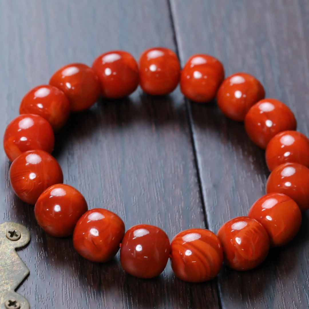 南红手串 匡式珠宝 南红老型手串12mm+ BYL-HX183(多样性发货)