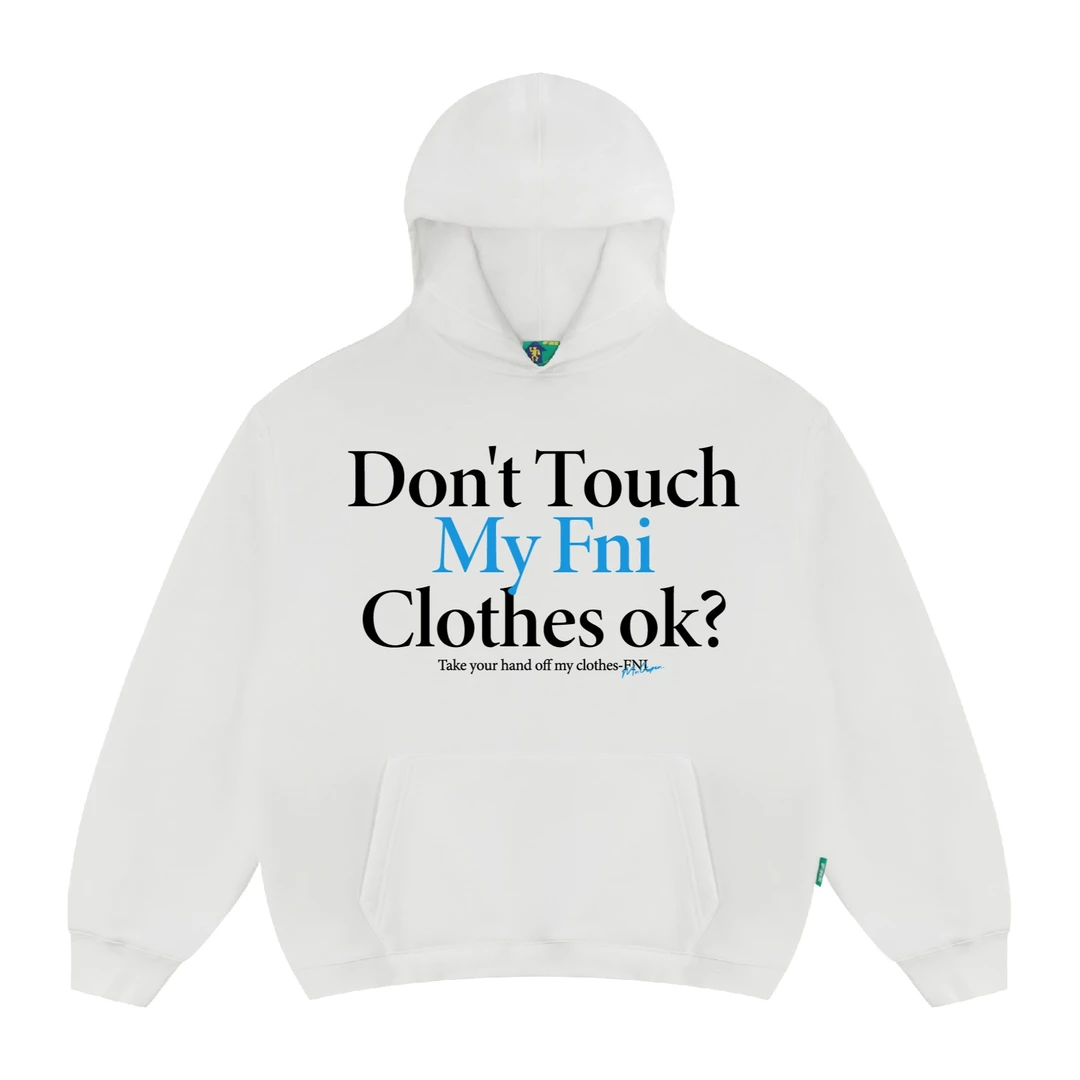 FNI主理人（don‘t touch）男女同款美式加绒连帽卫衣国潮款早秋上衣