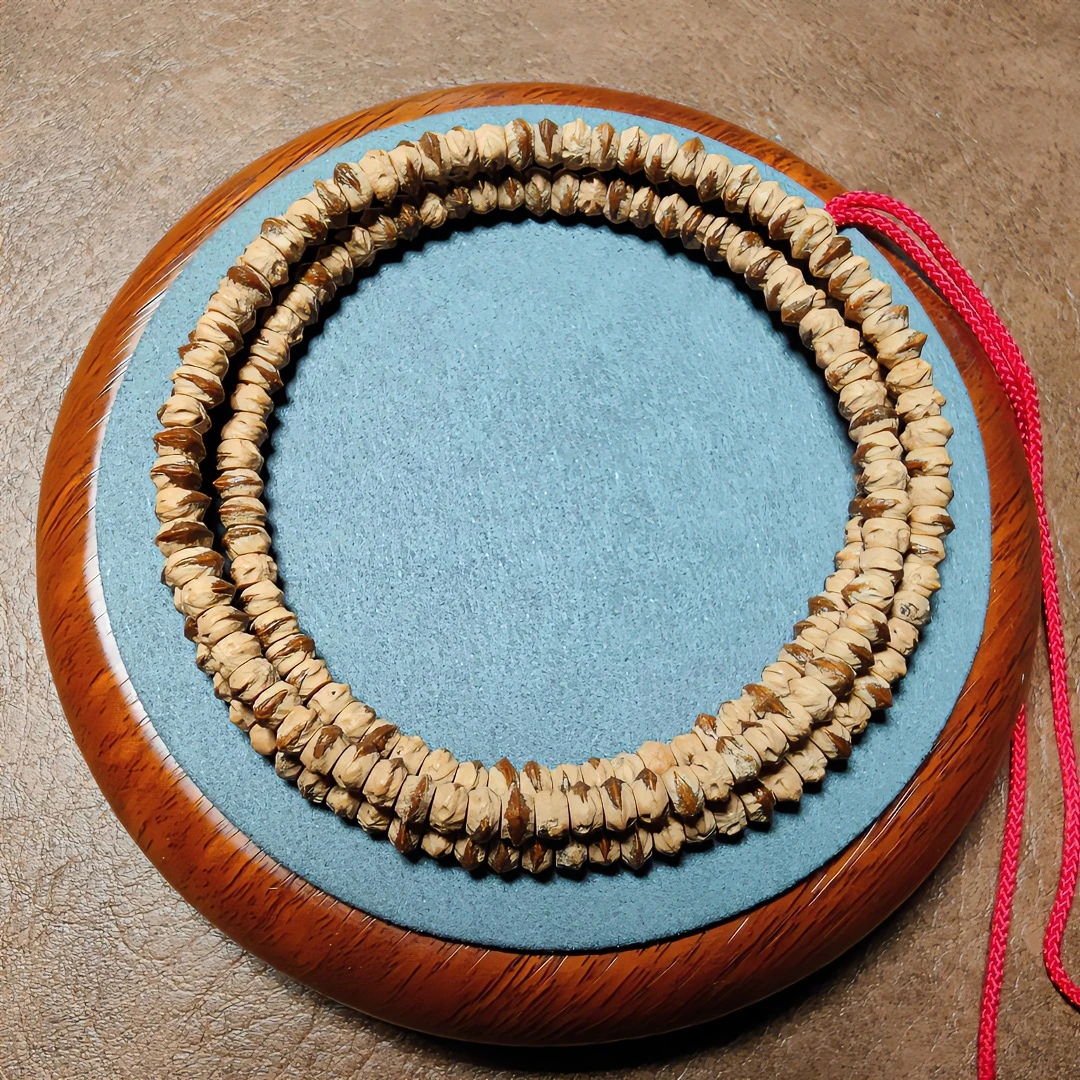 【一口价】大红芽口横打药王（柏香籽108长串、6mm±甘）