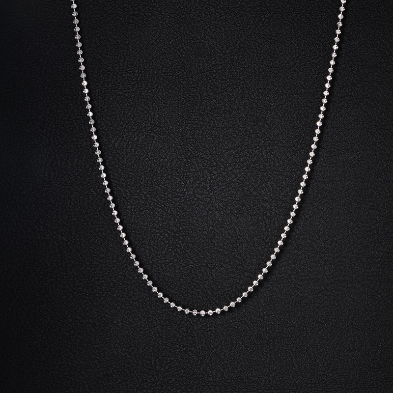 链子925银 卡卡珠宝 S925银闪闪项链 可调节长短 K白色 百搭 精工