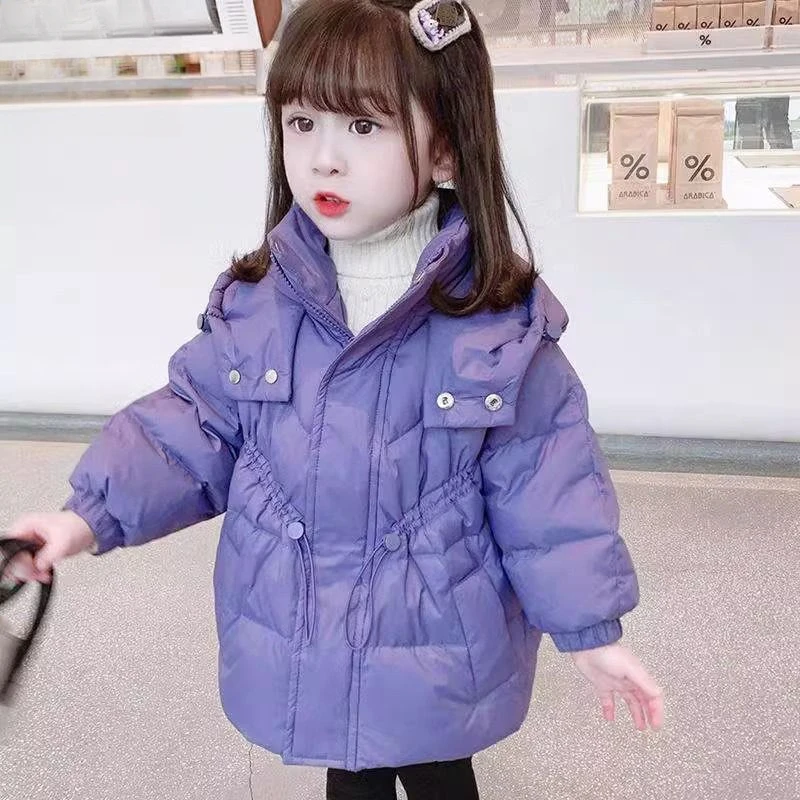 歌旗女童棉服冬季新款女宝宝洋气加厚棉袄儿童冬季棉衣外套潮保暖