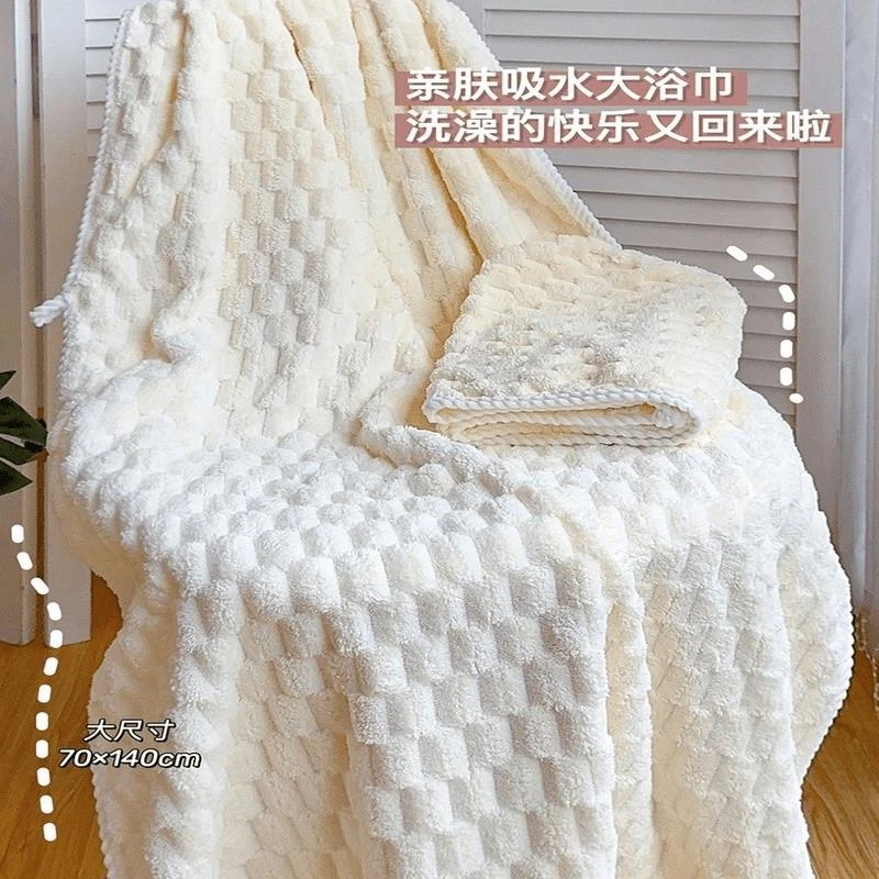 超柔大浴巾比纯棉吸水速干亲肤家用男女成人不掉毛学生2024新款