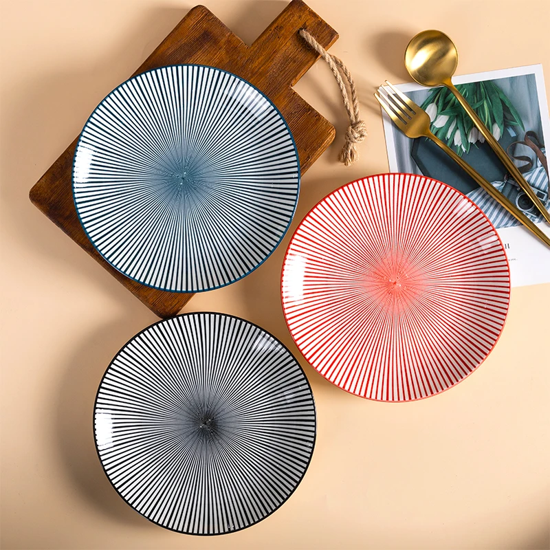 欧式牛排西餐盘子菜盘家用陶瓷餐具日式创意碟子圆盘早餐盘水果盘