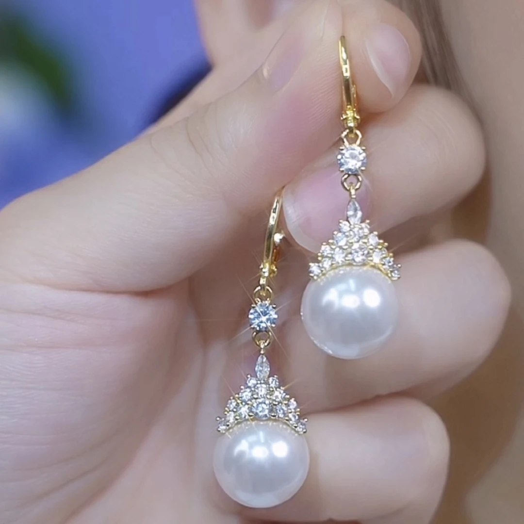 铜合金耳饰 【冰雪奇缘】时尚气质百搭耳环