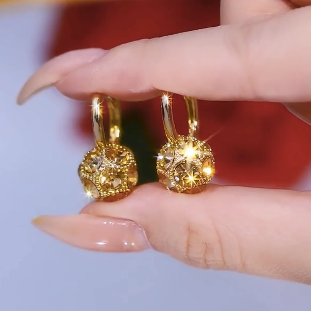 铜合金耳饰 颜汐 【气质佳人】时尚气质百搭耳环