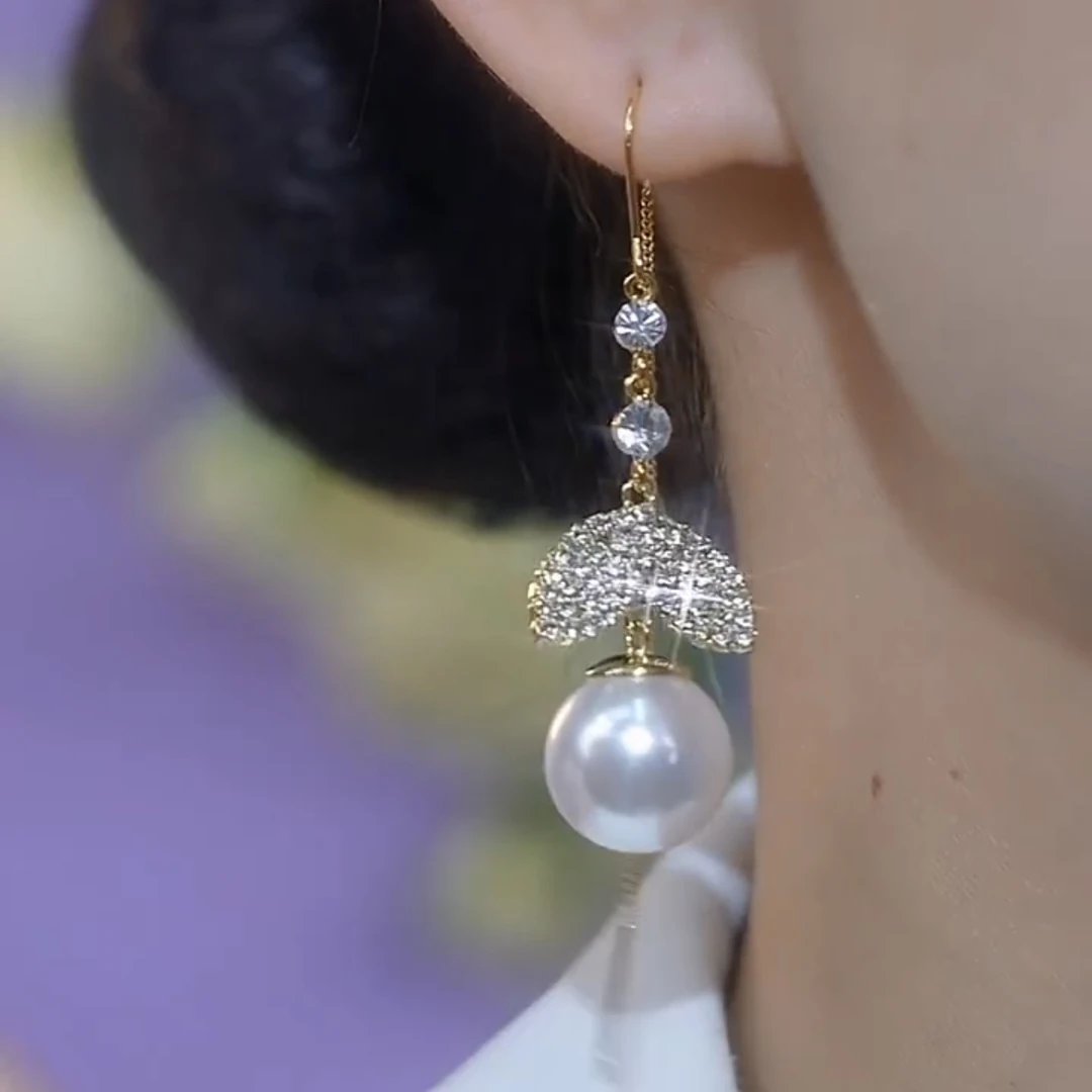 铜合金耳饰 【一叶知秋】时尚气质百搭耳环