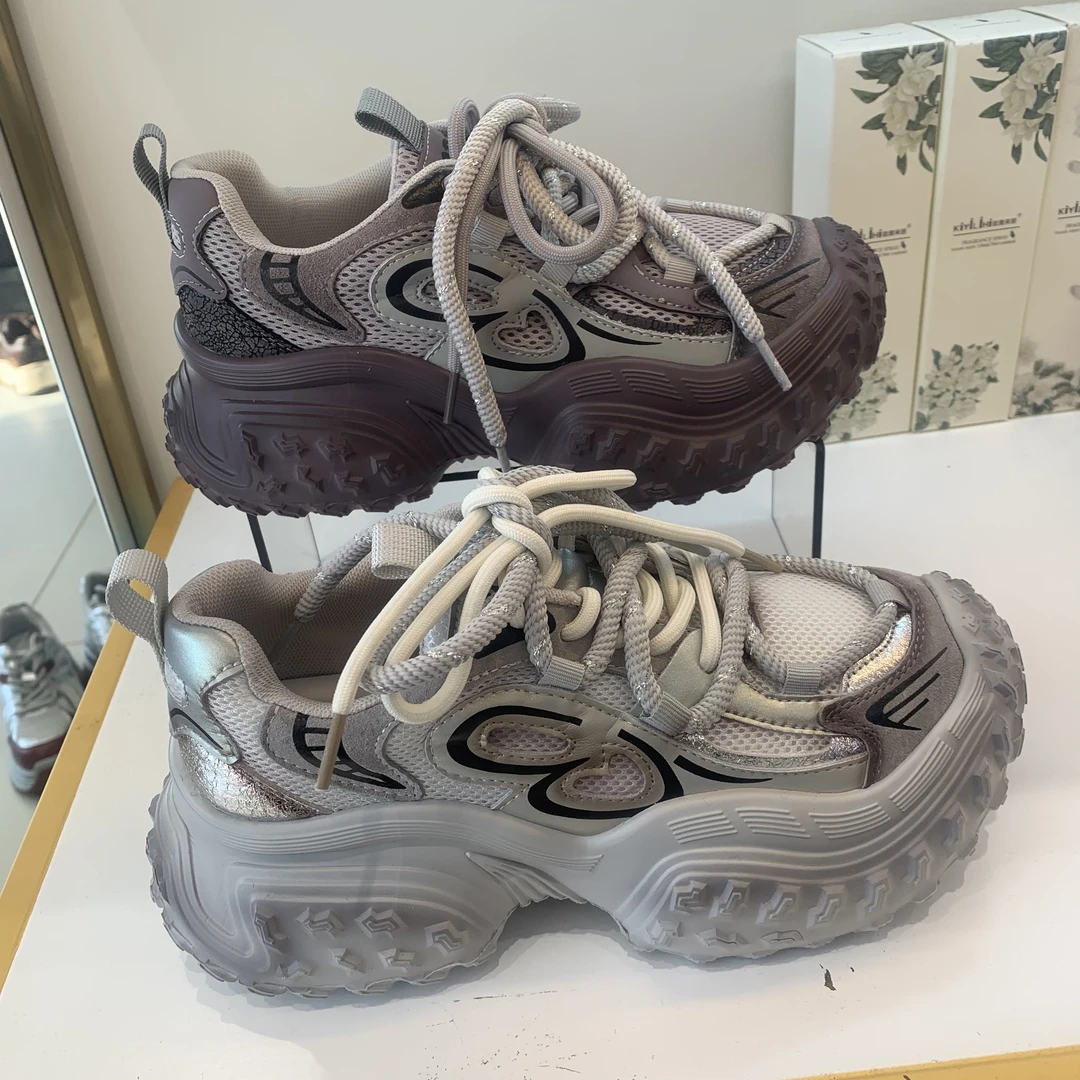 3196网红时尚百搭韩版秋季潮流复古厚底老爹鞋