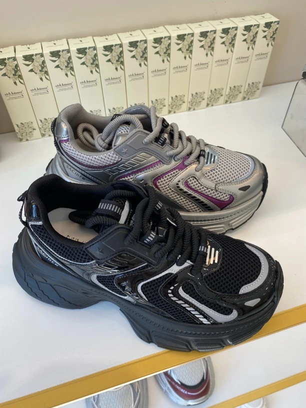 3226女款舒适时尚百搭女士网面潮流厚底老爹鞋