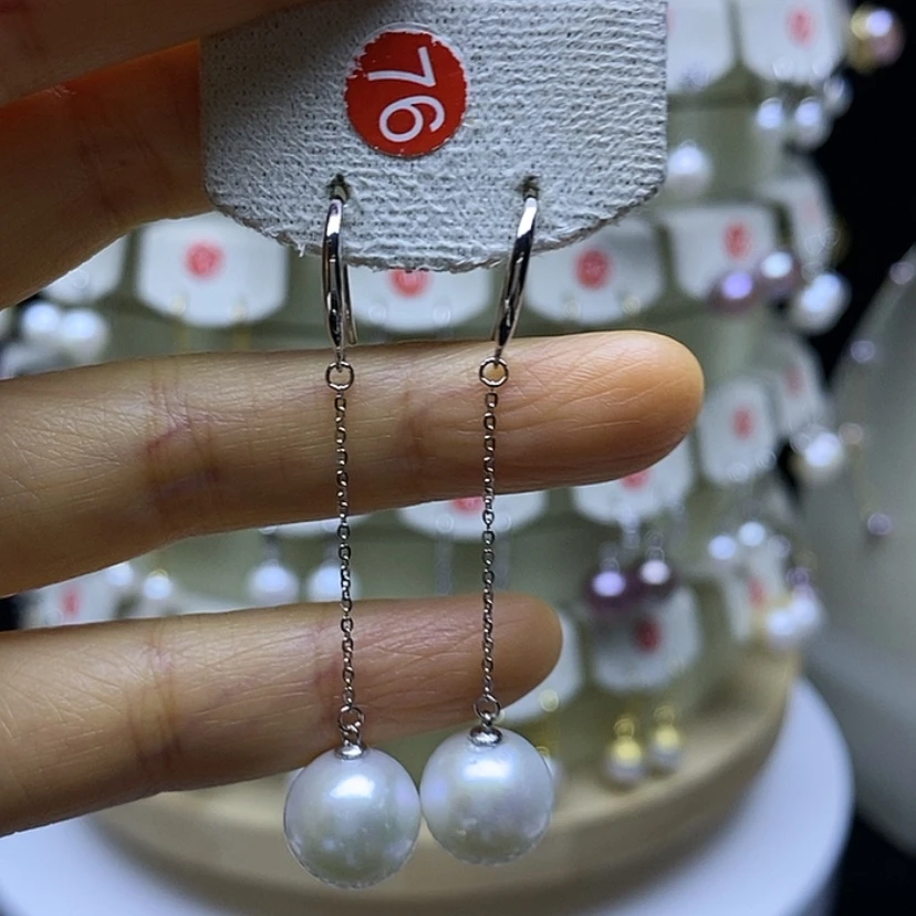【闪购商品】淡水珍珠耳饰银S925镶嵌