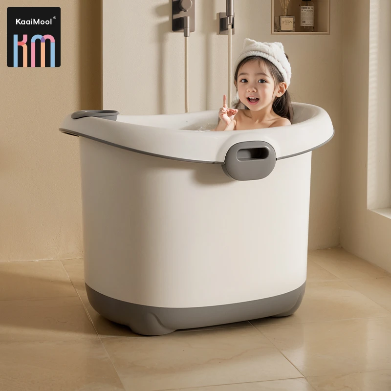 KAAIMOOL儿童洗澡桶宝宝泡澡浴桶小孩可坐沐浴盆家用大号加厚澡盆