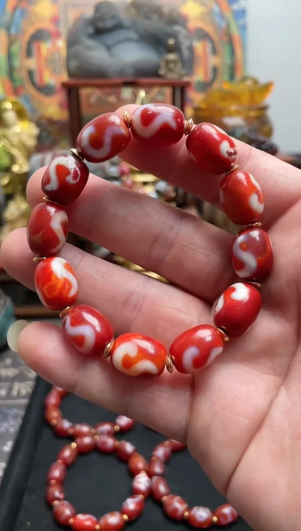 【闪购商品】玛瑙/玉髓手串未镶嵌如意钩