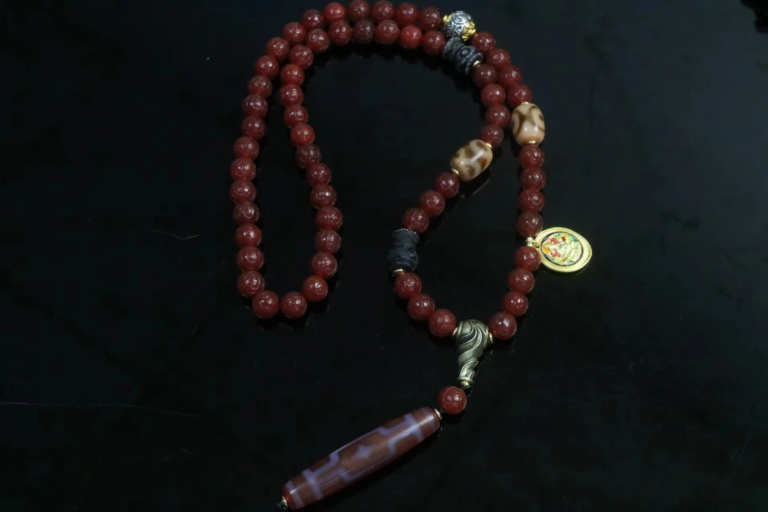 钰中天*十字星辰两眼甘南项链*颜色图案多样发一件