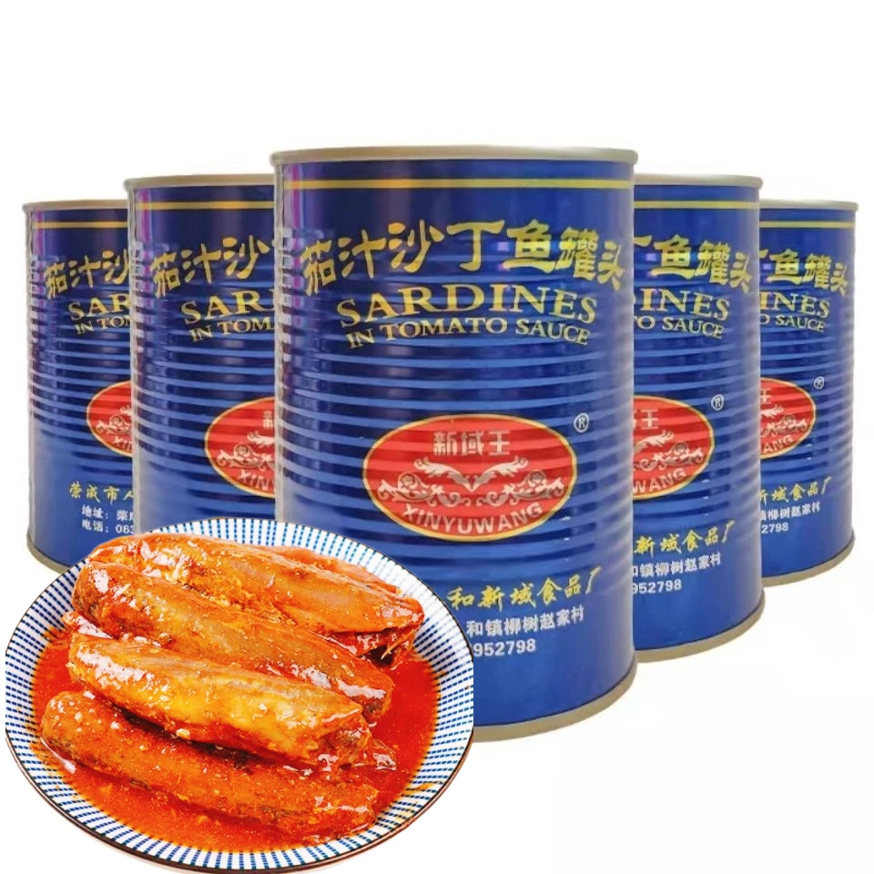 新域王茄汁沙丁鱼425克拍一发四罐