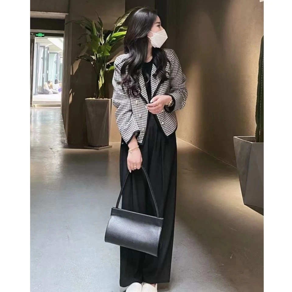 Y2375设计感高级时髦 阔腿裤（定制垂感十足不易皱面料）