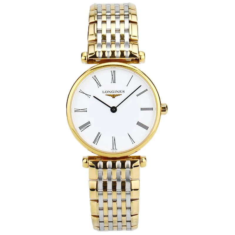 99新 Longines/浪琴 嘉岚系列24mm间黄金石英表/单表原盒