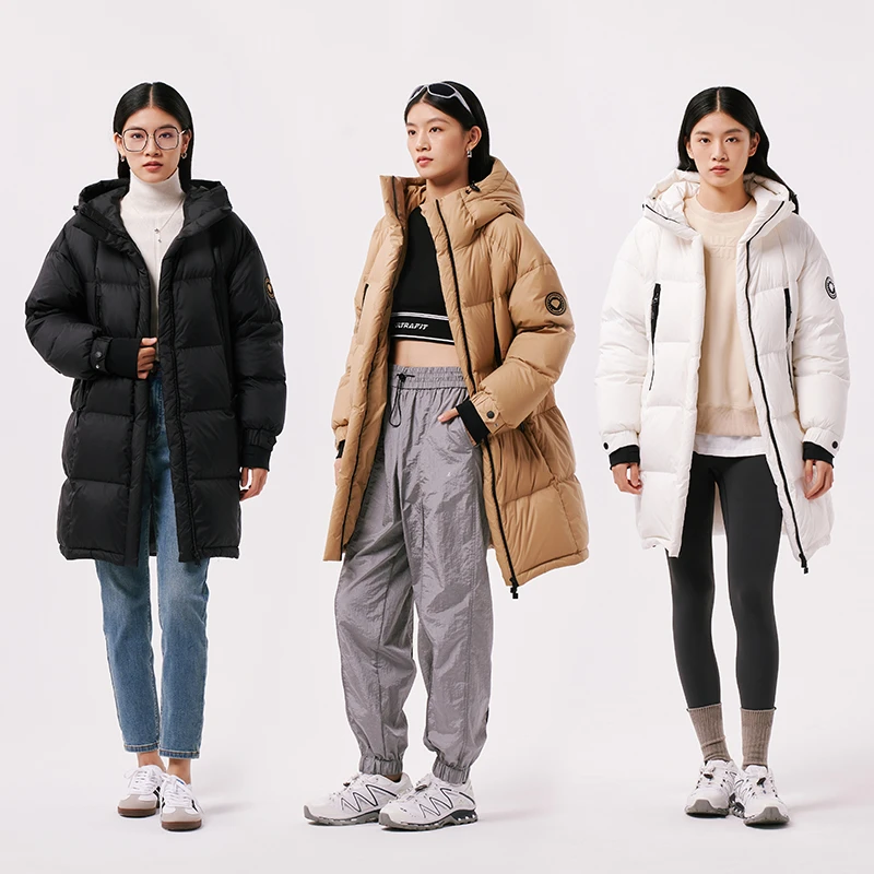 【火山熔岩】千仞岗大绒量两穿黑科技男女同款中长款羽绒服Y299089Y