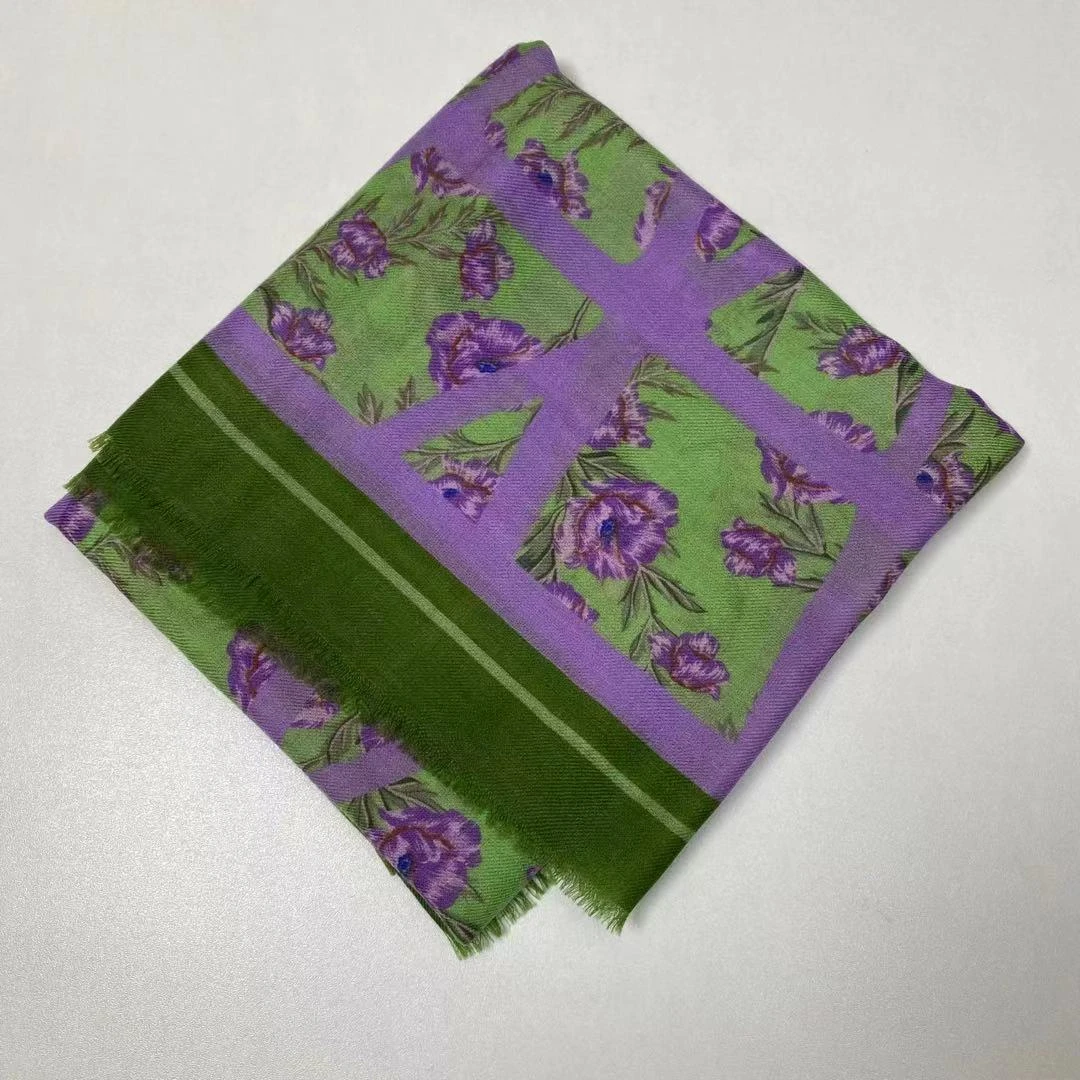 【戒指绒方巾-薰衣草】100*100cm戒指绒围巾紫色女士方巾经典