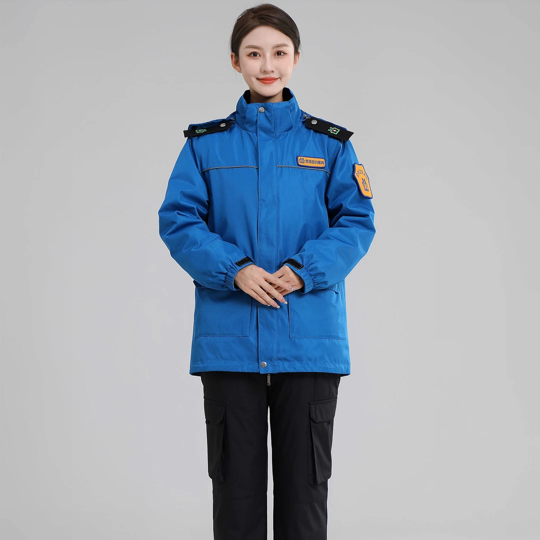 女医生服冬装棉大衣外套活里活面长袖防寒社区医生公共卫生工作服