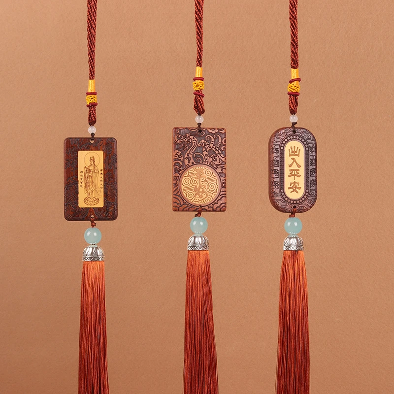 汽车挂件车内吊饰创意中国风挂饰车载后视镜用品车上佛像装饰品