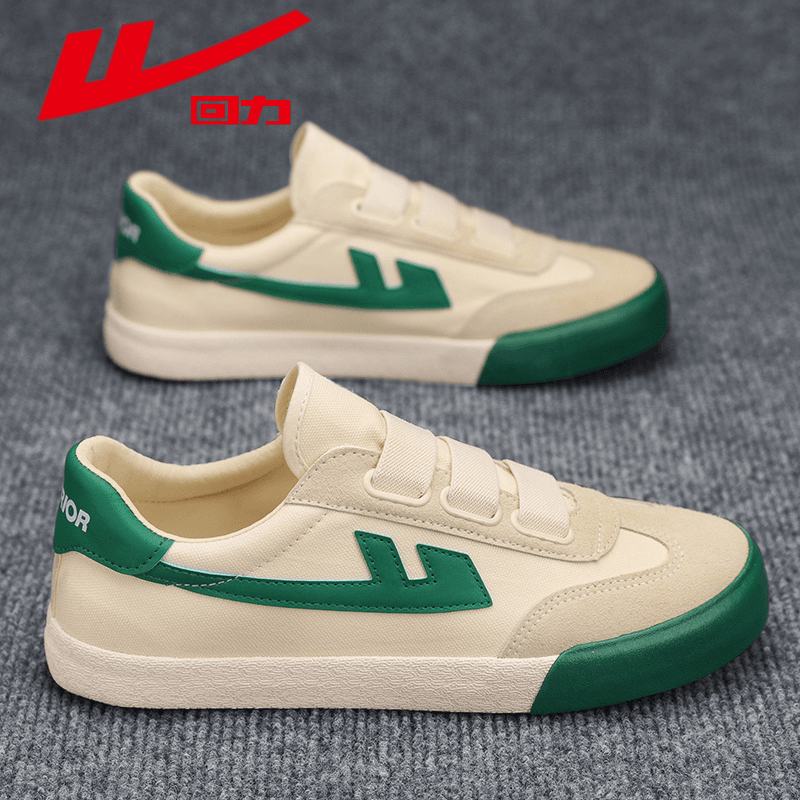 【回力国货】2024夏季新款一脚蹬情侣鞋百搭透气潮鞋休闲帆布鞋薄款