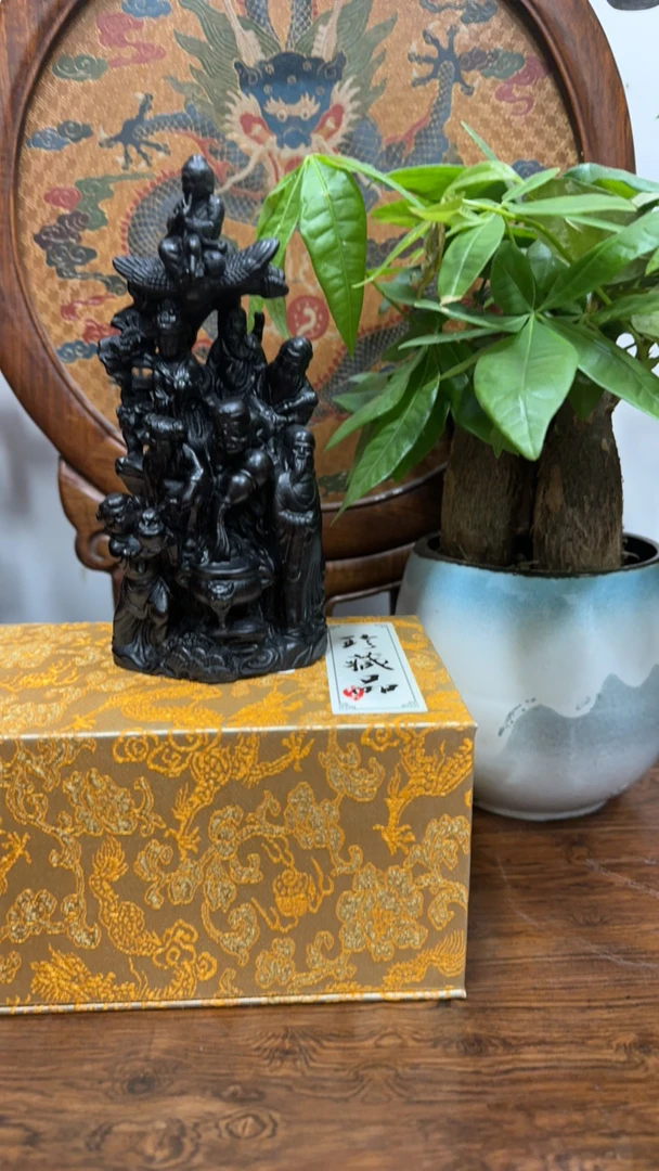 0879八仙过海雕刻摆件