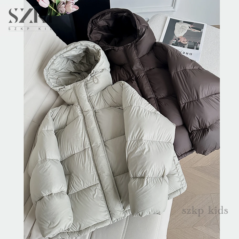 SZKP冬季新款女童装中大童儿童时尚潮款保暖羽绒服外套HAYD444463