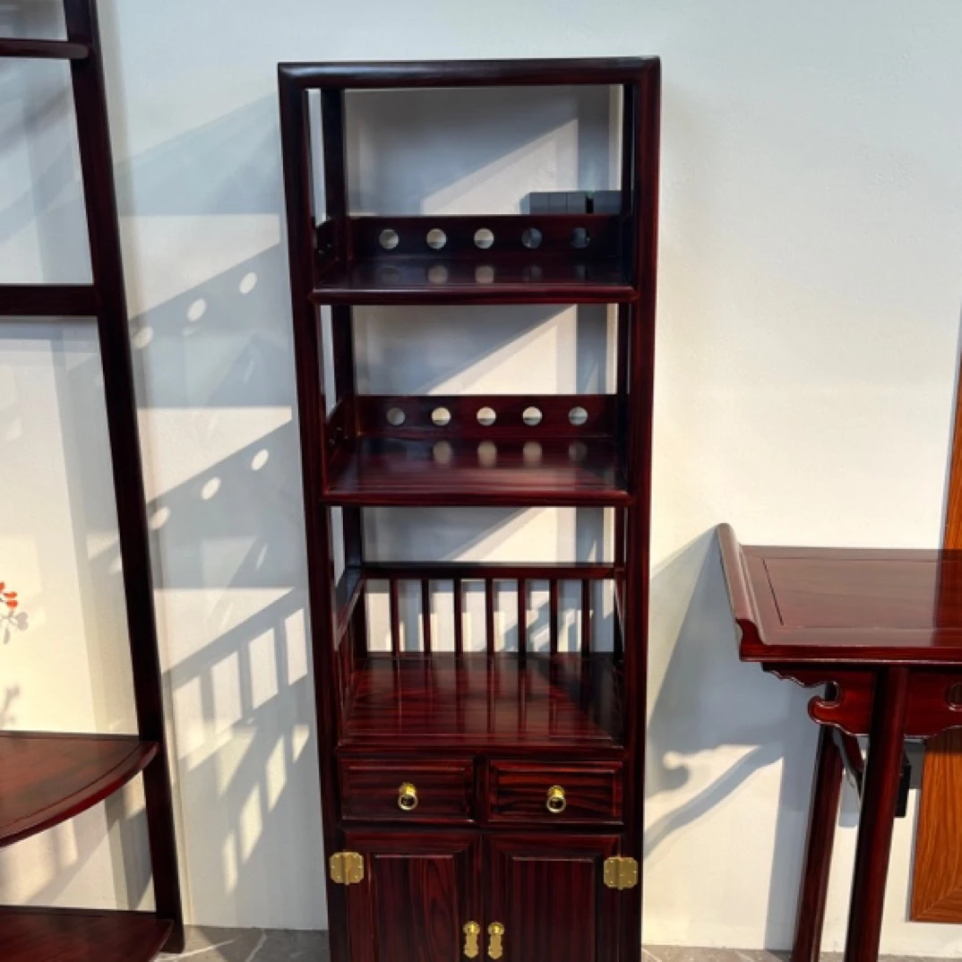 印尼黑酸枝小书柜 置物柜储物柜48-32-155