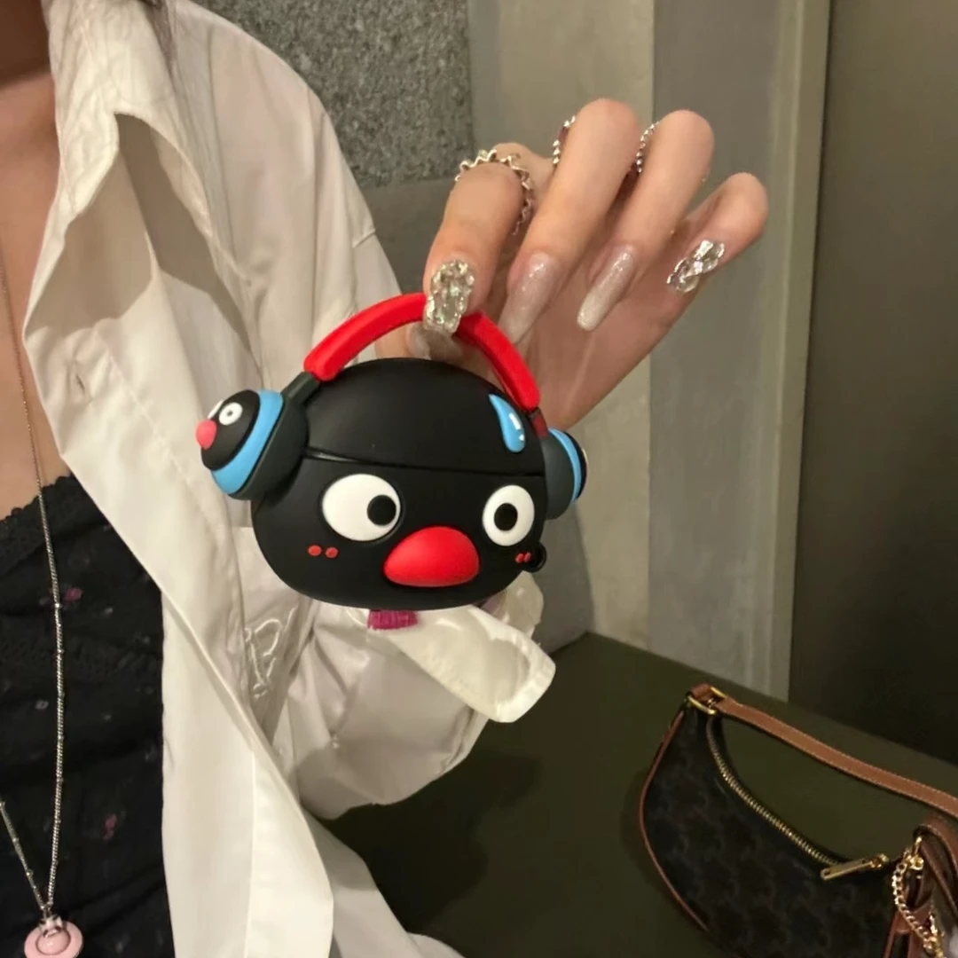 听音乐企鹅苹果Airpods1/2代耳机保护套Airpodspro二代硅胶新三代