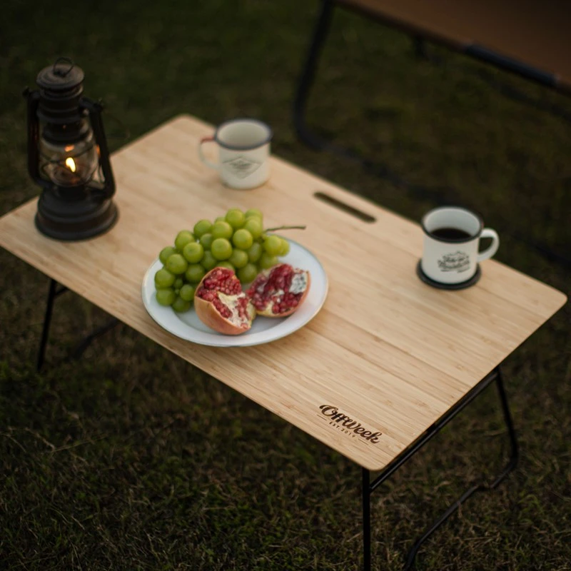 Offweek户外 折叠桌休闲套装便携式合金收纳车载围桌野餐露营小桌