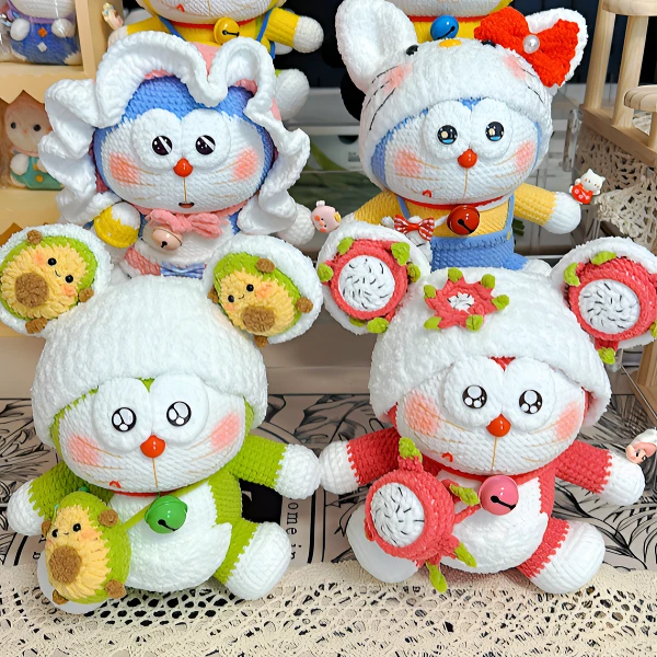 溪溪手作diy编织玩偶公仔钥匙扣挂件摆件手工制品