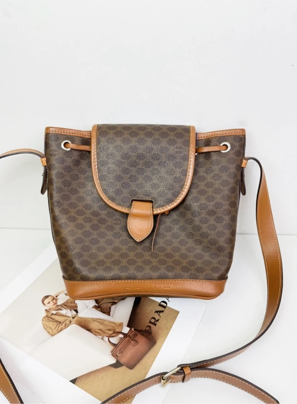 95新 Celine/思琳 全原老花水桶单肩包 斜挎包