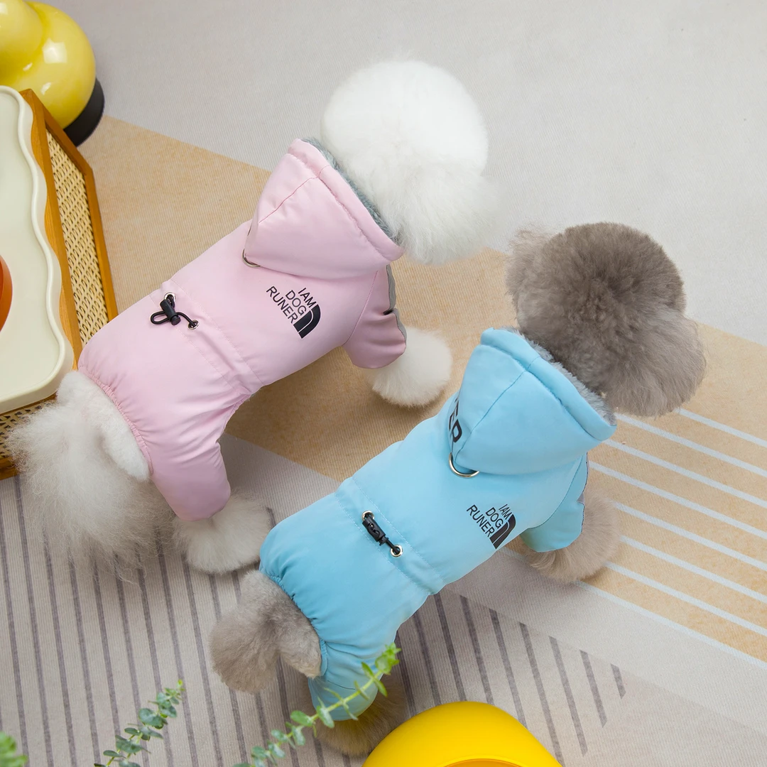 宠物狗狗衣服宠物四脚反光棉衣宠物服装秋冬新款24运动四腿棉衣