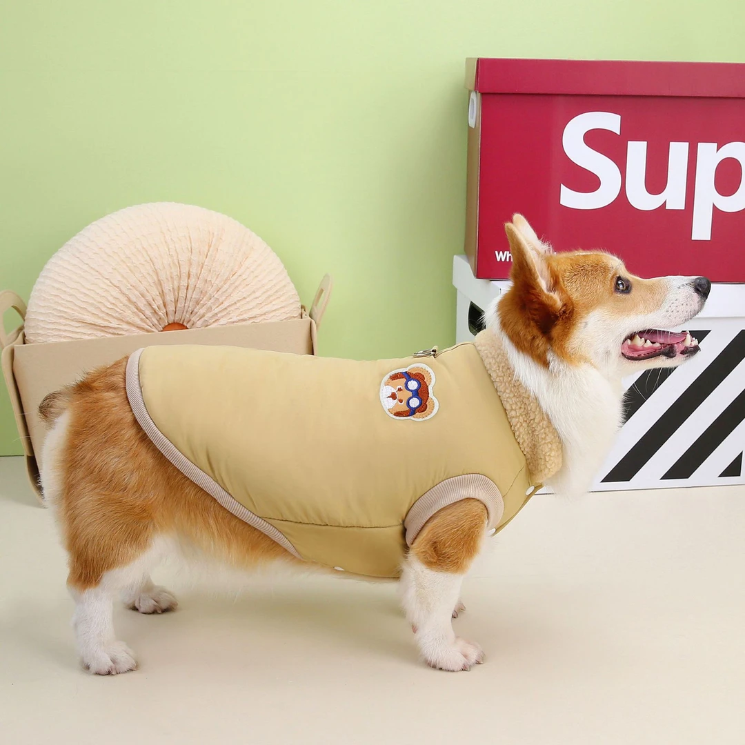 柯基腊肠大狗狗衣服秋冬新款短腿狗宠物服柯基专用棉衣加厚加绒