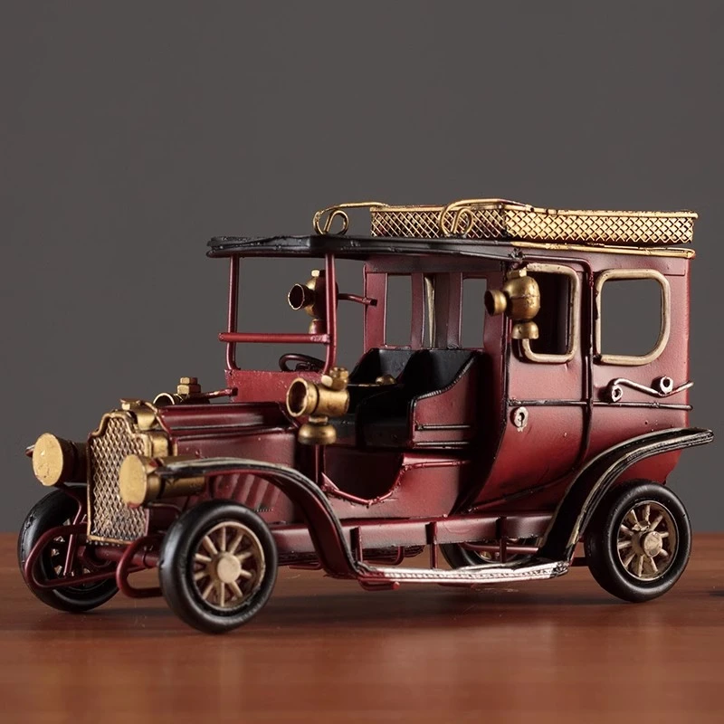 复古怀旧老式汽车老爷车模型摆件家居桌面客厅酒柜装饰品小小摆件