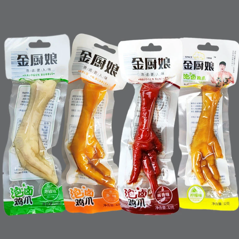 金厨娘泡椒鸡爪32g泡卤多味柠檬凤爪1袋网红小吃休闲零食35