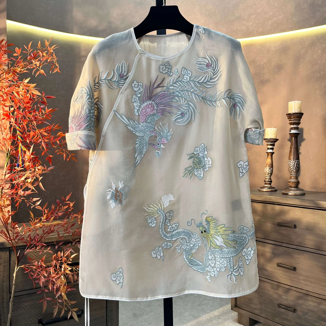 24247新中式国风上衣气质时尚复古中国风重工