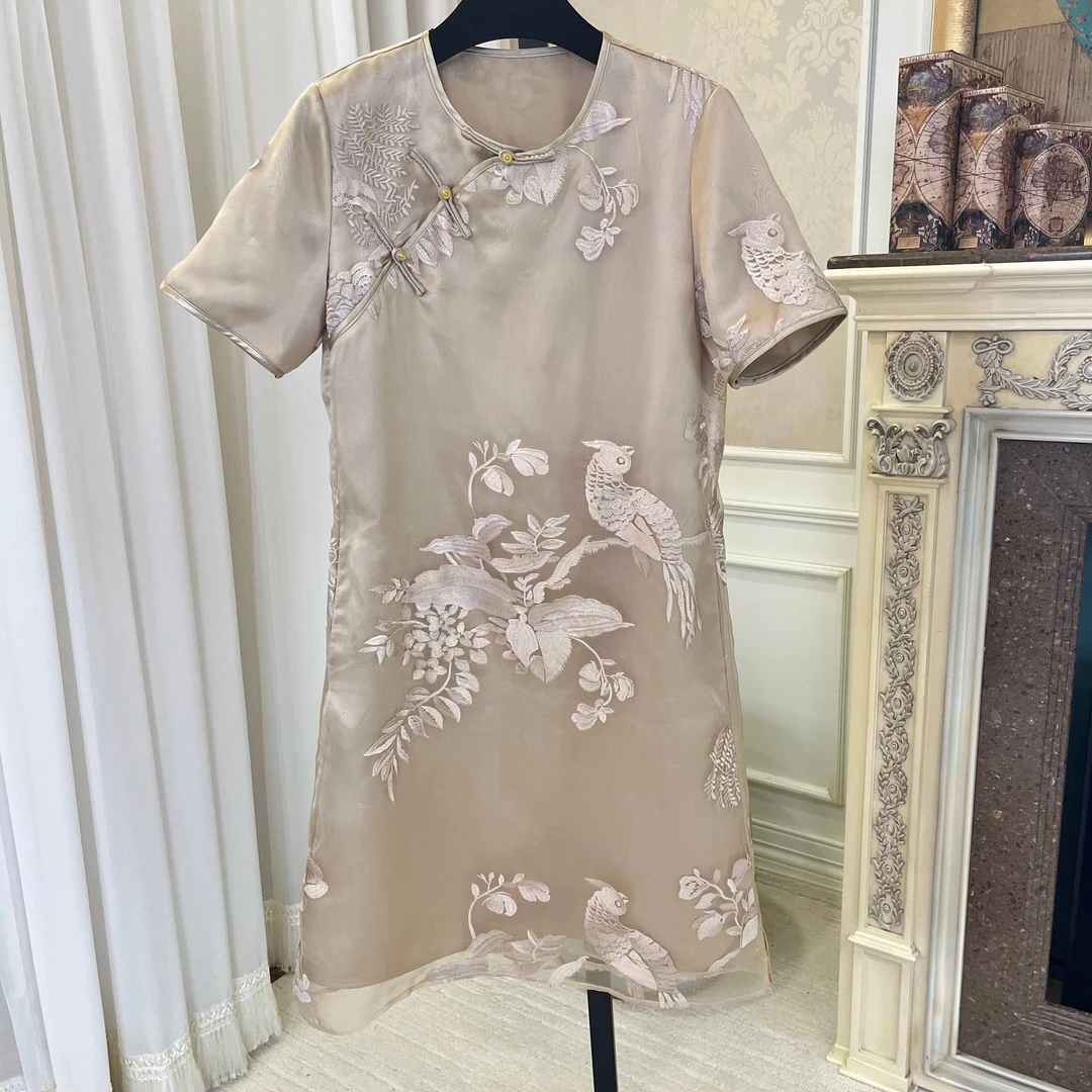 3497【雁南飞】新中式国风上衣连衣裙气质时尚夏季复古（19）