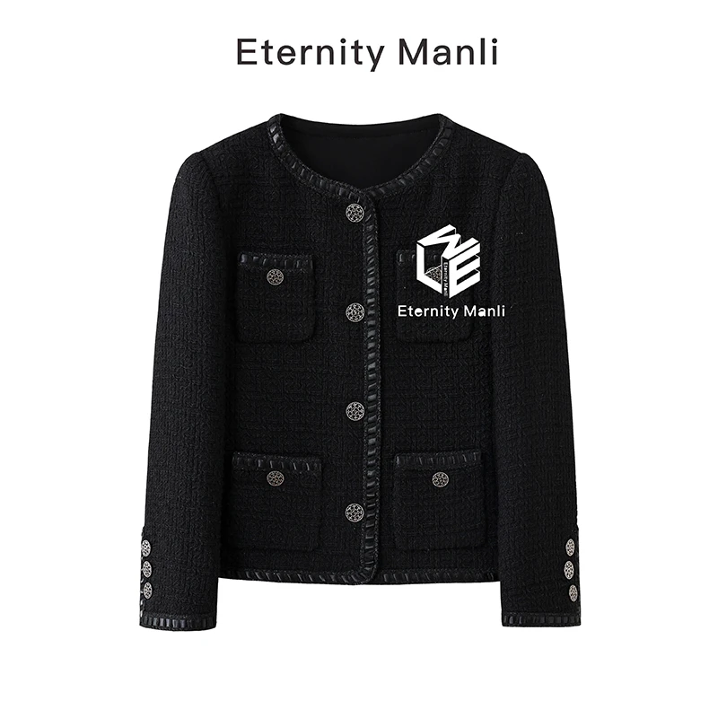 【黑色罗马3.0】非市场版-7020女外套初秋气质粗花呢显瘦遮肉外套