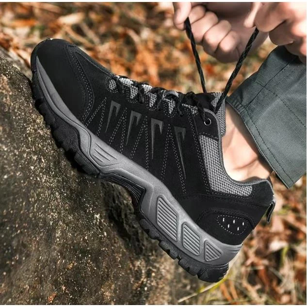 男士冬季户外登山鞋透气软底轻便耐磨秋冬徒步鞋运动鞋