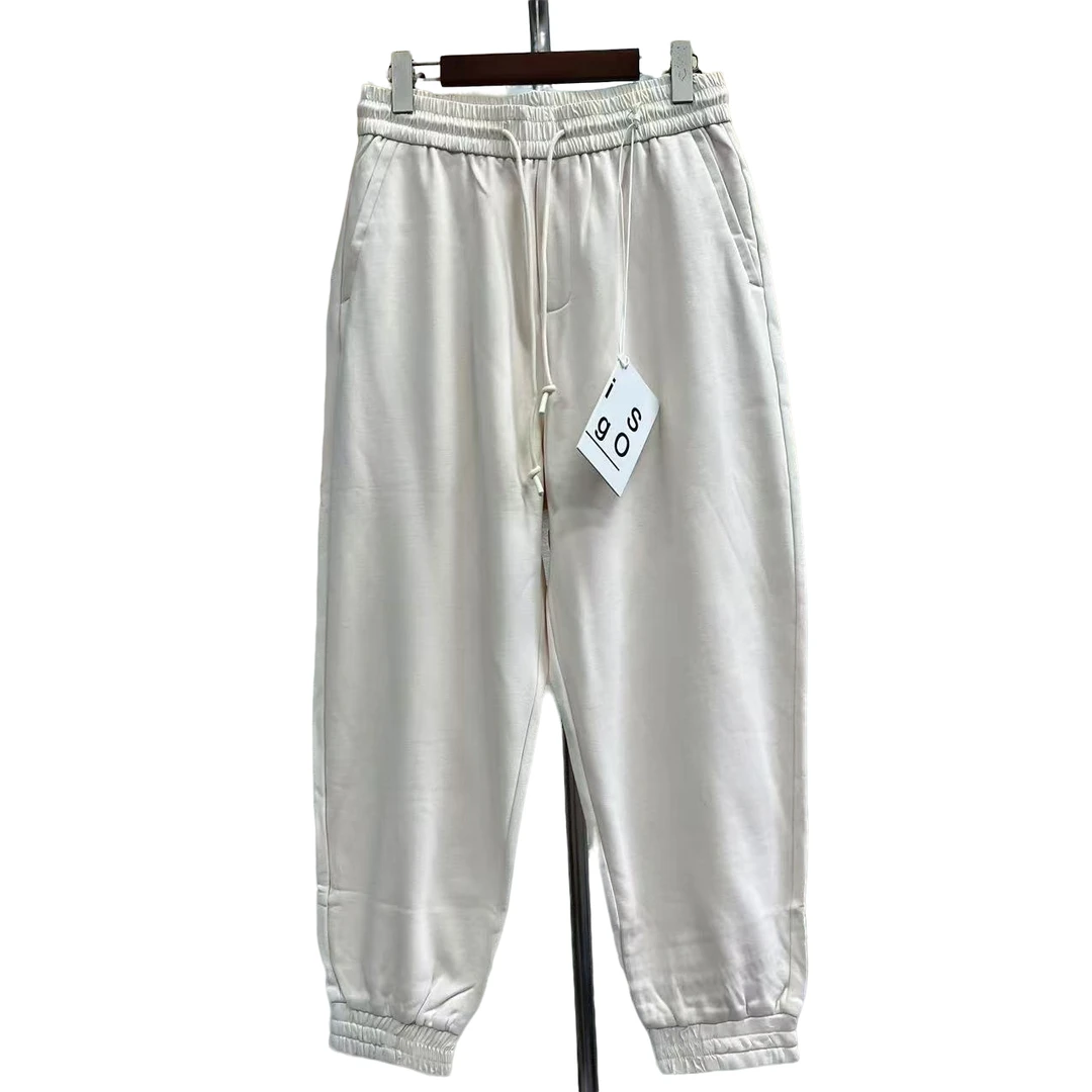 男士米白色针织休闲卫裤宽松潮流运动时尚长裤 279