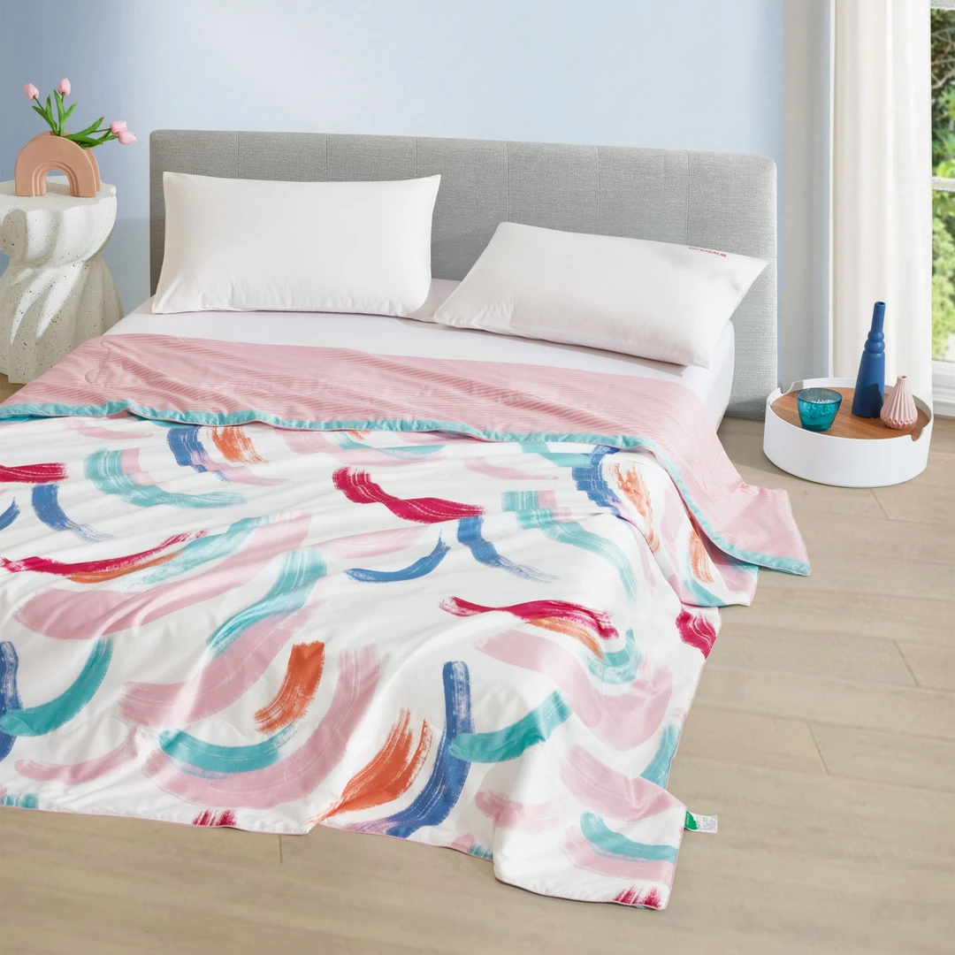 【被芯】“极光片羽”桑蚕丝夏被可机洗 高支 亲肤夏凉被空调被