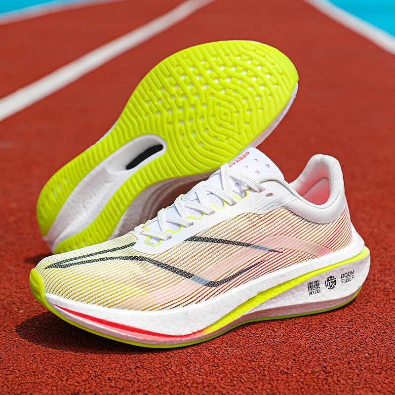 飞电3C跑步鞋男秋季新款碳板减震竞速跑鞋潮流大童学生透气运动鞋