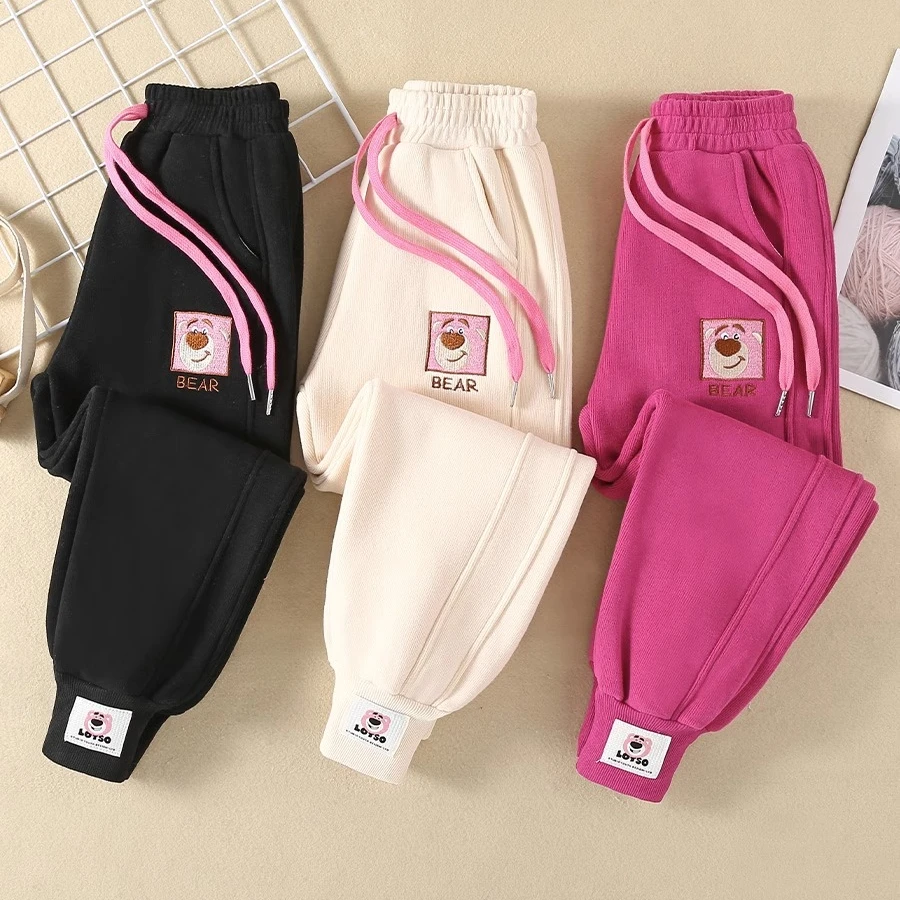 女童加绒卫裤2025冬季儿童外穿休闲加厚长裤冬款中大童女孩运动裤