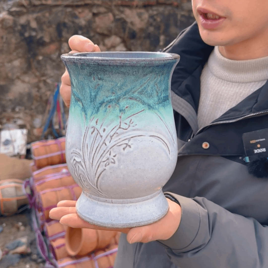 【闪购商品】紫砂花盆口14高20（107