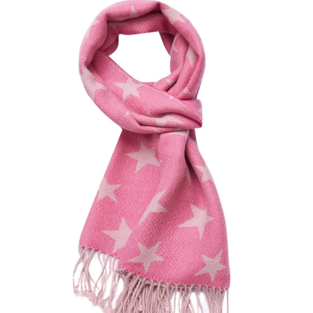 AMASS/阿玛施 秋冬新款公主风纯羊毛流苏保暖气质围巾披肩5800012