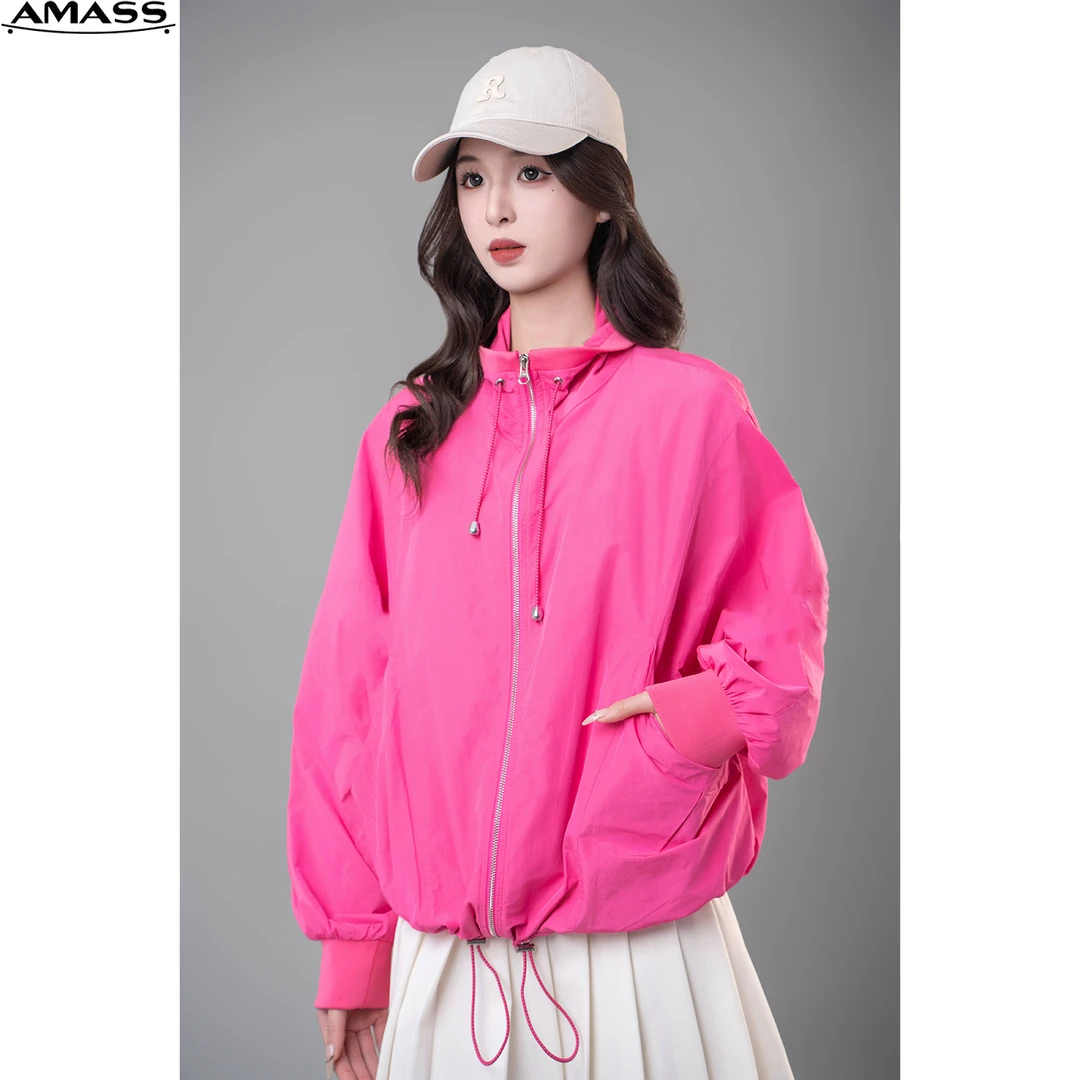 AMASS/阿玛施春夏新款时尚百搭户外运动风长袖宽松外套女 5400675