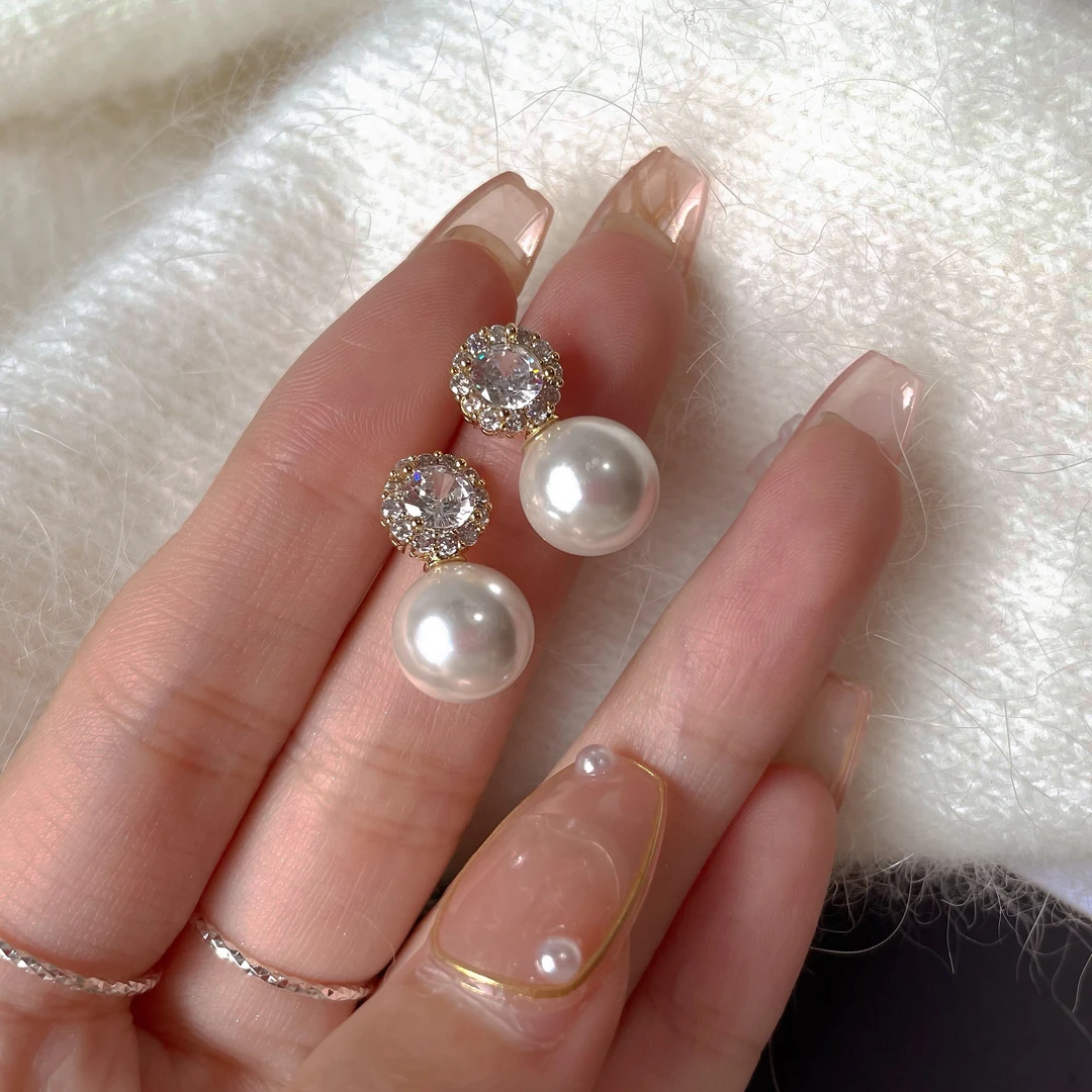 Minky/Minky 铜合金耳饰 珍珠耳夹无耳洞女生配饰耳环|优雅序曲