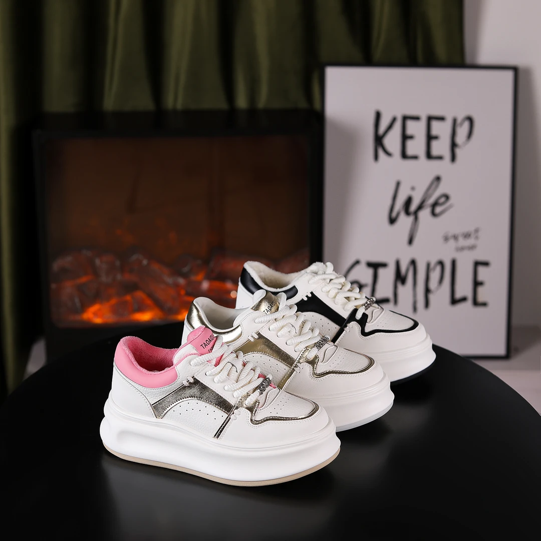 【阿布美鞋●冰淇淋】增高6cm时尚厚底增高百搭女士休闲鞋8805-9