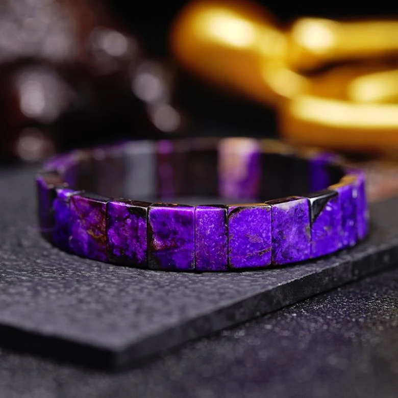 匡氏甄选 舒俱来丝绒料帝王紫猫眼手排 Z-HL-A7698（多样性发一）