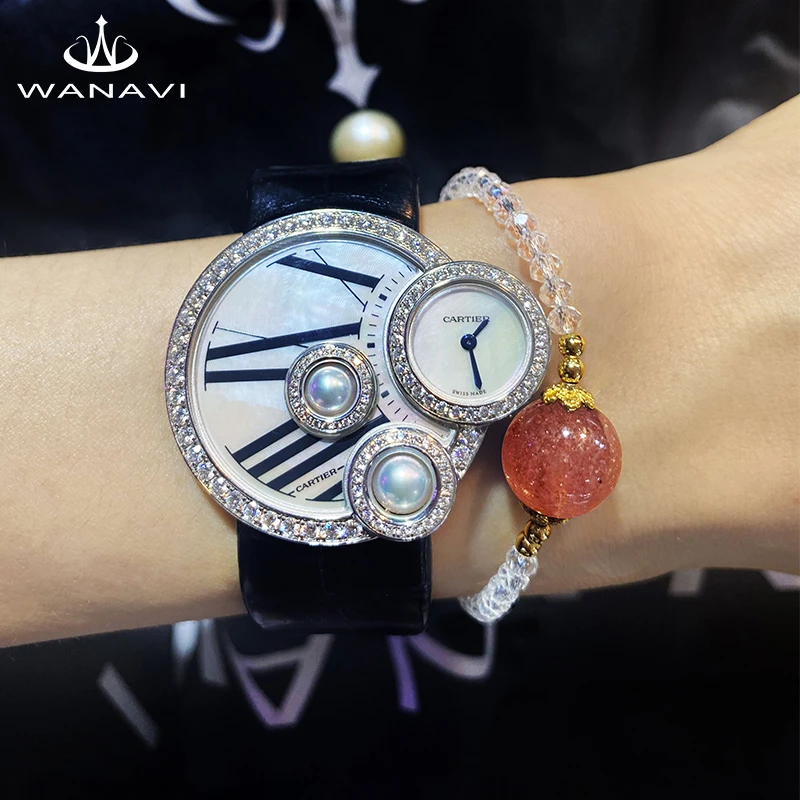 瓦萨比草莓晶手链女手串爱情减龄水晶设计款蔷薇晶轻奢小众手链